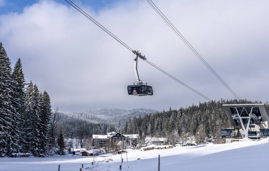 Zugspitz Gondel im Winter