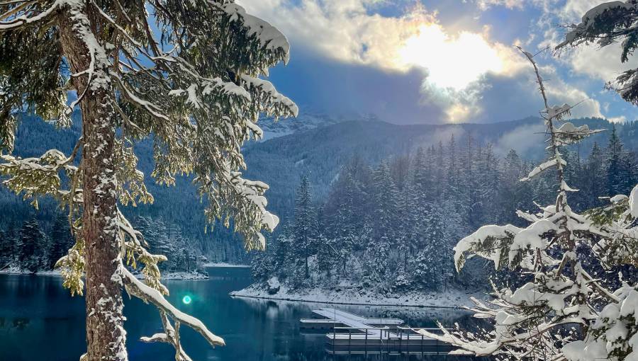 Eibsee im Winter